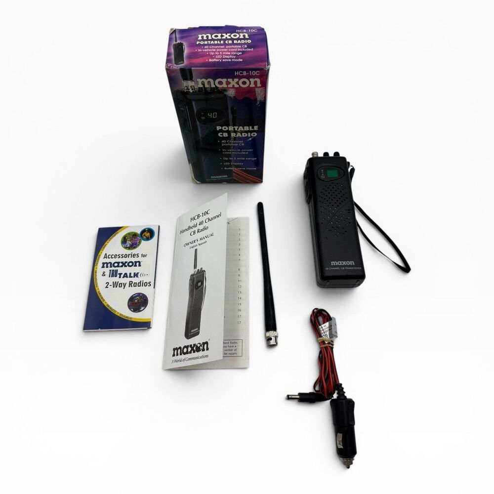 Maxon HCB-10C Handheld 40 Channel CB Radio 4 Watts